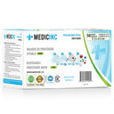 MEDICINC® Niveau 2 - Masques de procédure anti-buée avec attaches auriculaire 4 plis (Bleu) 12 boîtes de 50 mcx