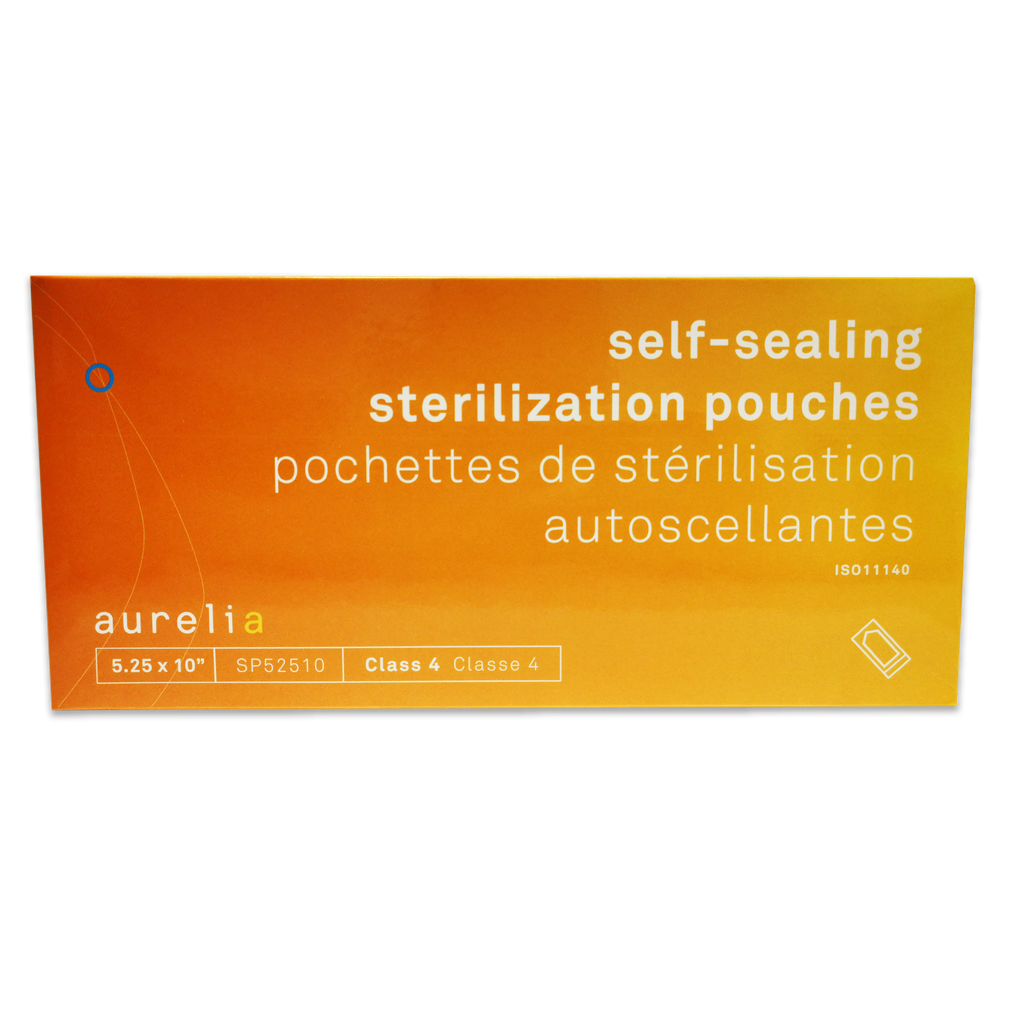 AURELIA® Pochettes de stérilisation autoscellantes - 5¼'' x 10'' (200) Bleu