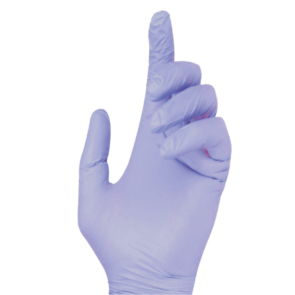 MEDICOM® AssureTouch™ Basics Gants de nitrile texturés sans poudre - Petit (100) Bleu