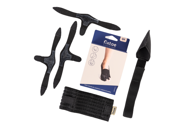 FIXTOE QX - Stabilisateur Post-Chirurgical pour Hallux Valgus & autres - Taille Unique - Noir