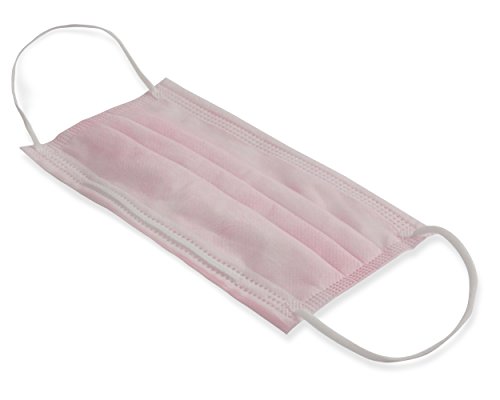AMD Ritmed® Distech™ Masques de style à plis avec attaches auriculaire (50) Rose