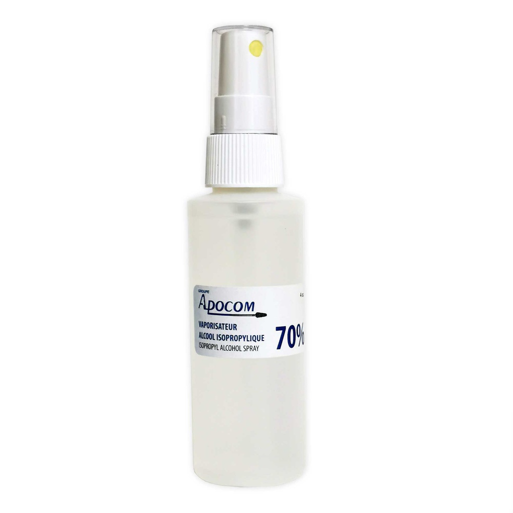 Alcool Isopropylique 70% en vaporisateur - 4 oz