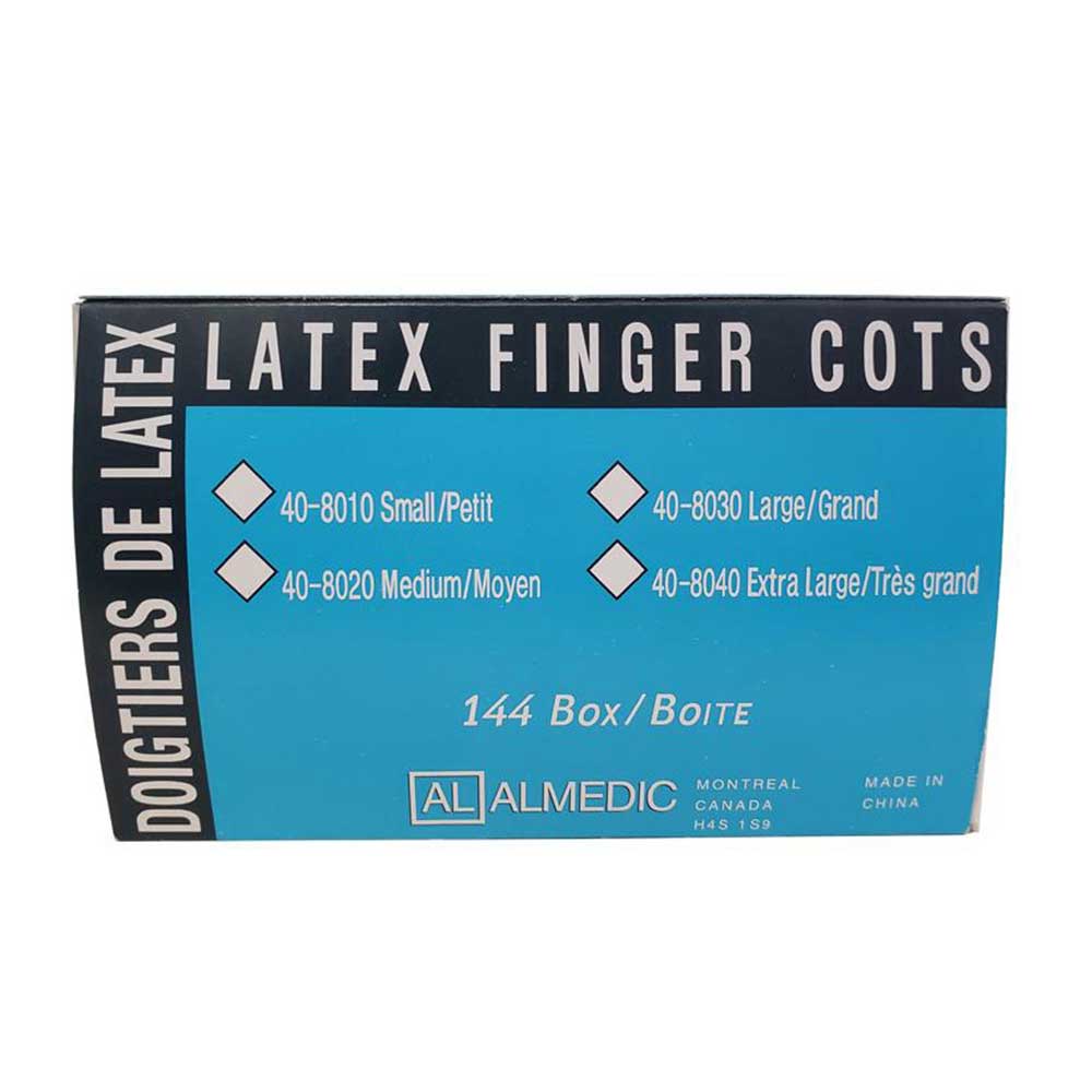 ALMEDIC® Doigtiers en latex (144) Moyen