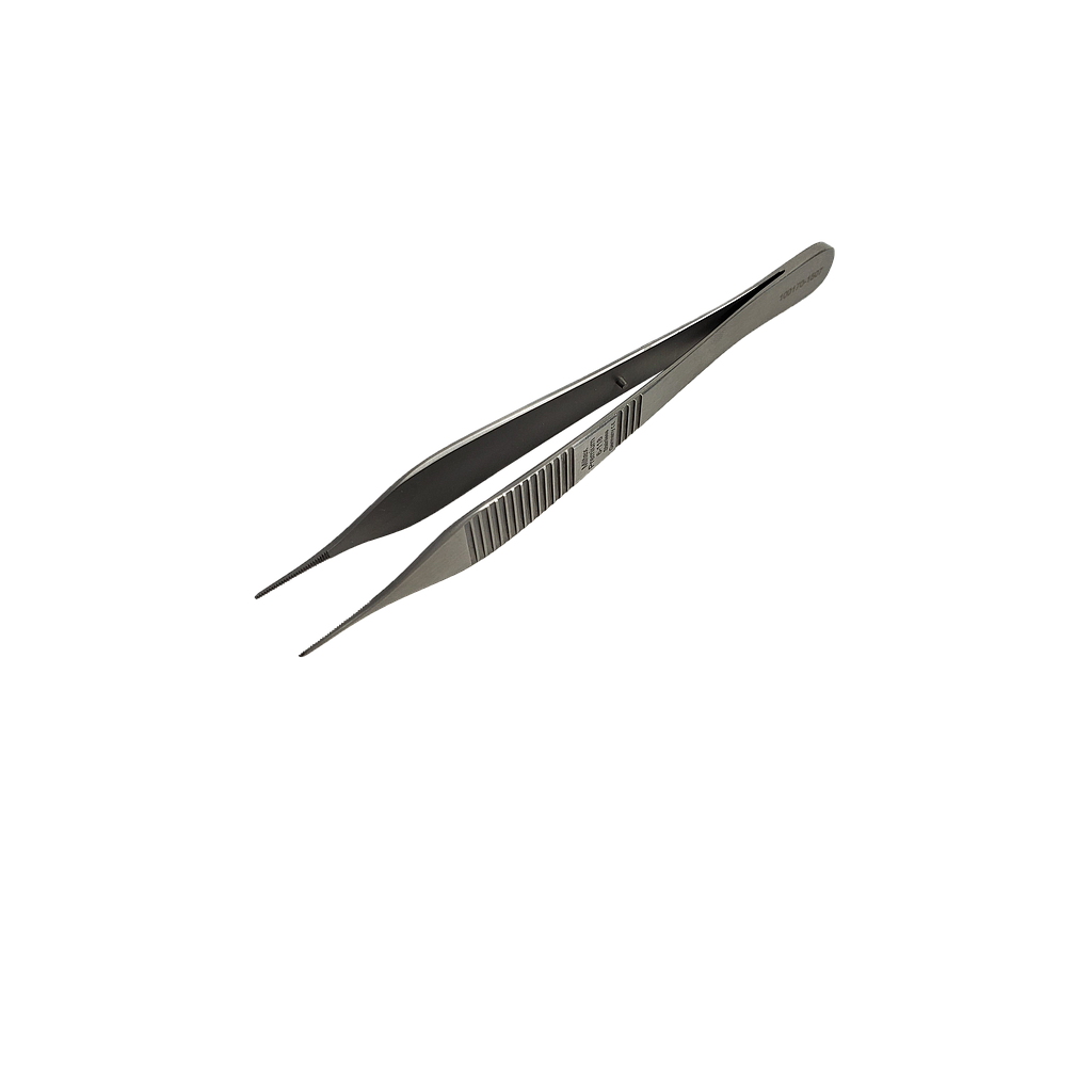[16-118] MILTEX® Pince droite en inox avec petites dents - 4¾ pouces