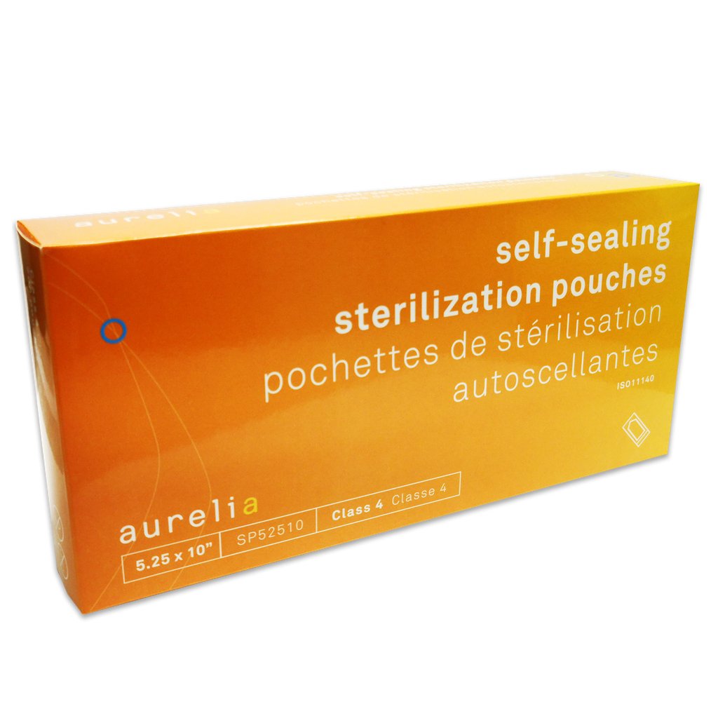 AURELIA® Pochettes de stérilisation autoscellantes - 5¼'' x 10'' (200) Bleu**