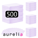 [52003] AURELIA® Bavettes (3 plis) 2 plis de papier & 1 pli de polyéthylène (500) LAVANDE