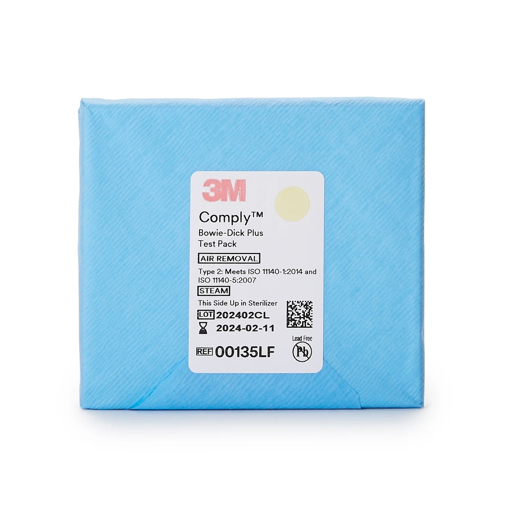 [53M00135LF] 3M® - Test BOWIE-DICK™PLUS pour Stérilisateur Vapeur (Paquet de 6)
