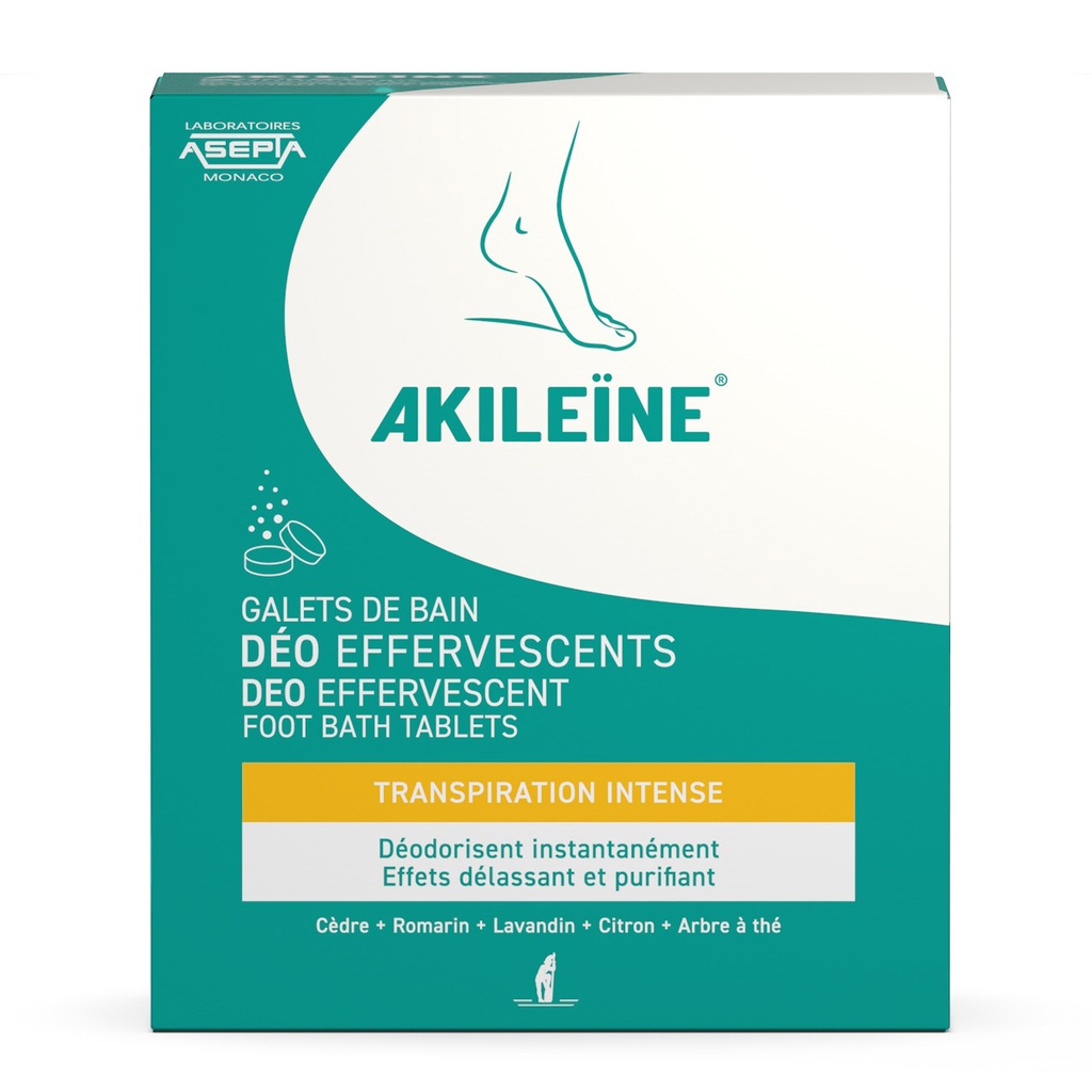 AKILÉÏNE® Galets de bain effervescents - 6 x 12g