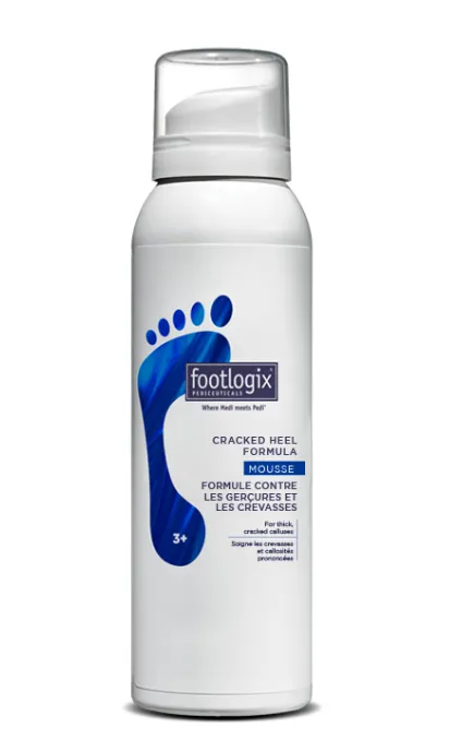 FOOTLOGIX® #3+ Formule contre les gerçures et les crevasses (en mousse) 125ml