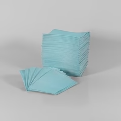 [018-182] MedPro Bibs (3-ply) 2 ply of tissue & 1 ply poly (500) BLUE