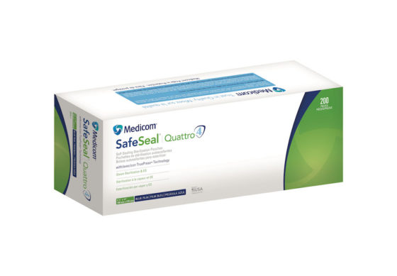 MEDICOM SafeSeal sterilization pouches - 4¼ x11 (Case of 6)