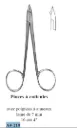 ALMEDIC®Pinces à cuticules, avec poignées a anneaux, lame 7mm, 10cm 4"