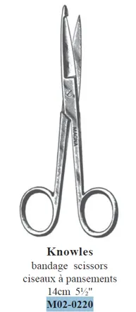 [102022] ALMEDIC® Knowles bandage scissors, 14 cm (5½")