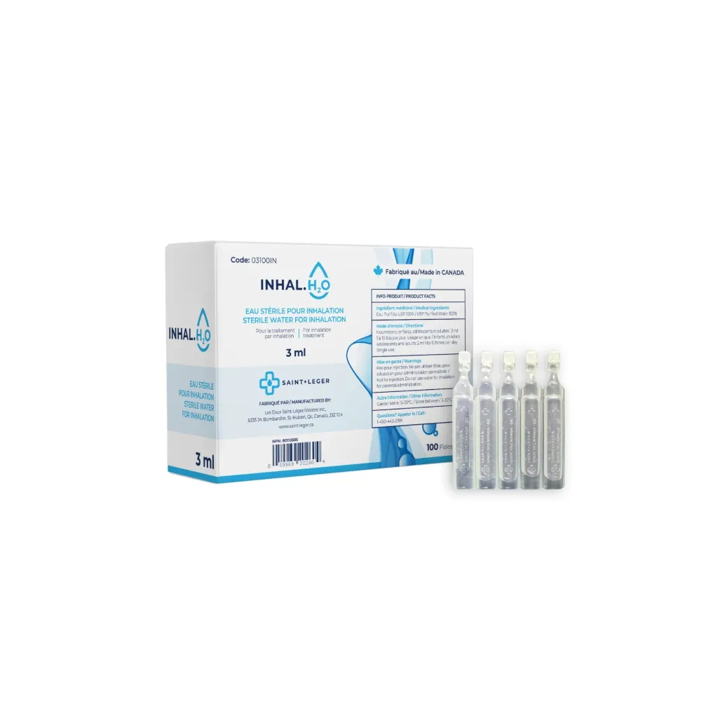 SAINT-LÉGER - Eau Stérile 3ml Unidose - 100 unités