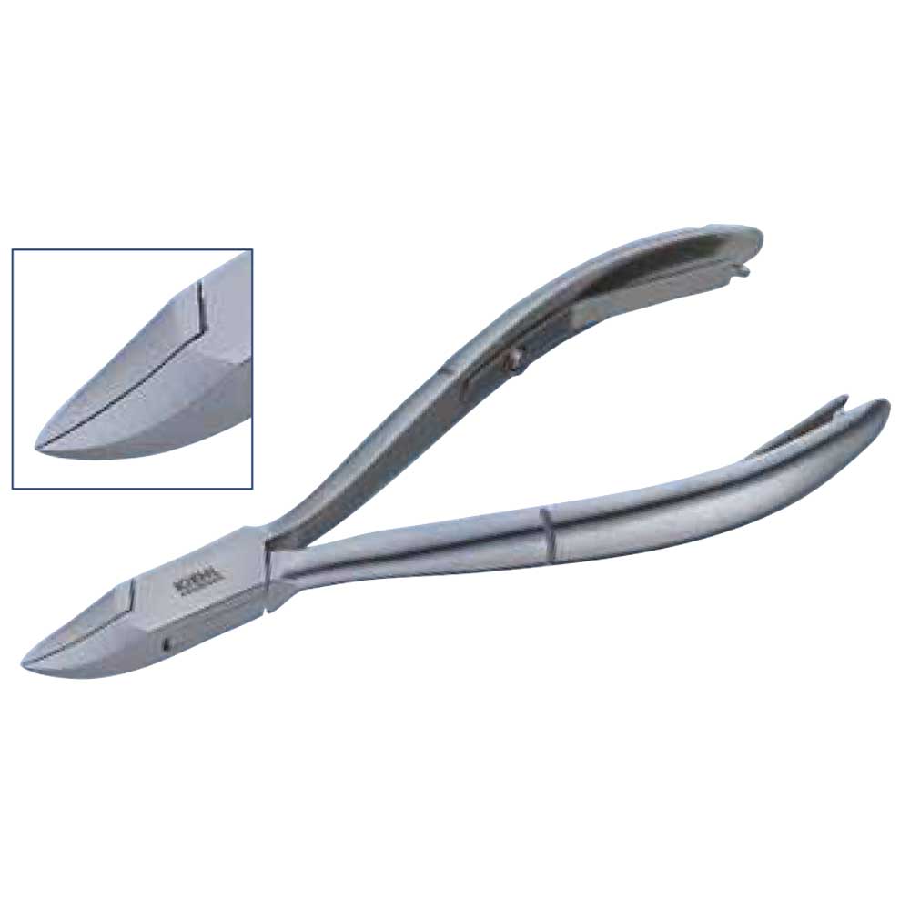 [13091-13 INOX] KIEHL® Pince à ongles à double ressort - mors concave - 13 cm