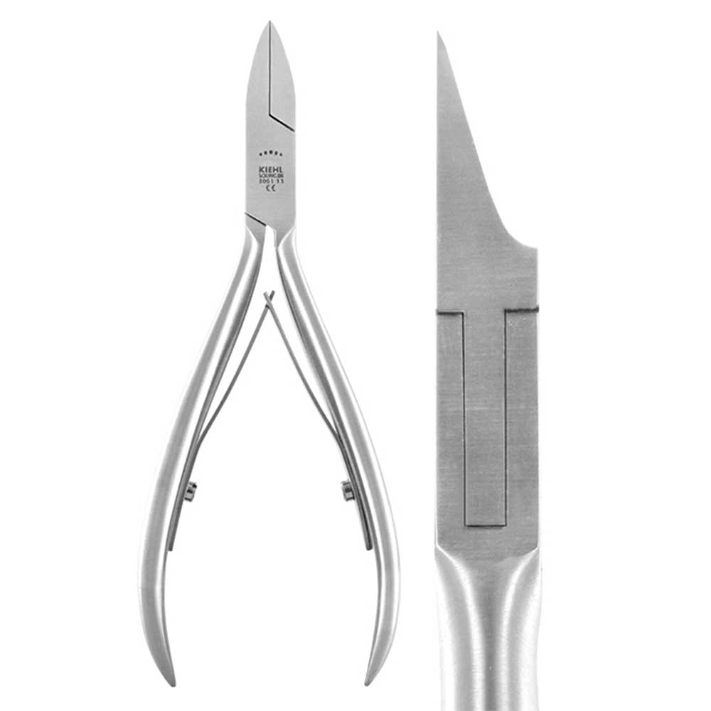 [13071-13CM] KIEHL® Pince à Ongles - inox à mors droits forts très longs - 13 cm