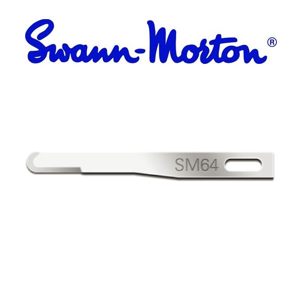 SWANN-MORTON Lame Nº64 en acier inoxydable pour manche 14-401 (25 / bte) -