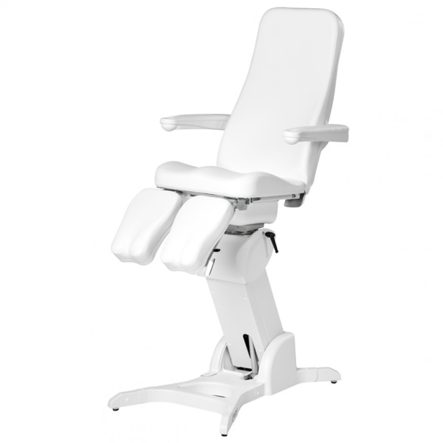 [265882.100.02] BENTLON® Fauteuil Podo Gold Rotation avec support jambes double - 115V - Blanc/Gris (Blanc)
