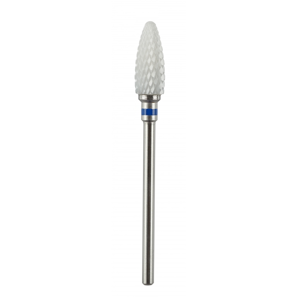EDENTA® Large conical shaped ceramic bur - regular cross cut (blue tag)