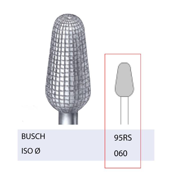 [295RS060] BUSCH® Fraise en acier inoxydable