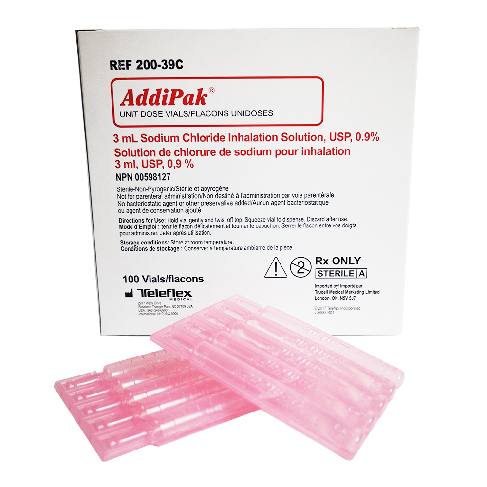 [465103] ADDIPAK® 0.9% Sodium Chloride (NaCl) Vials 3 ml (100 / pkg)