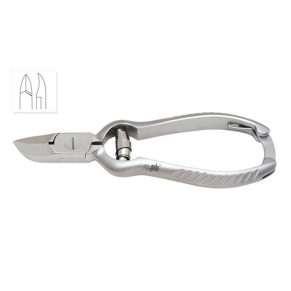[1MBI-209] MBI® Pince à ongles à ressort barillet - mors concave - 5½ pouces