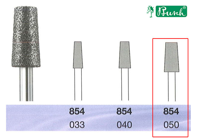 [2854050] BUSCH® Fraise en diamant - Grain moyen