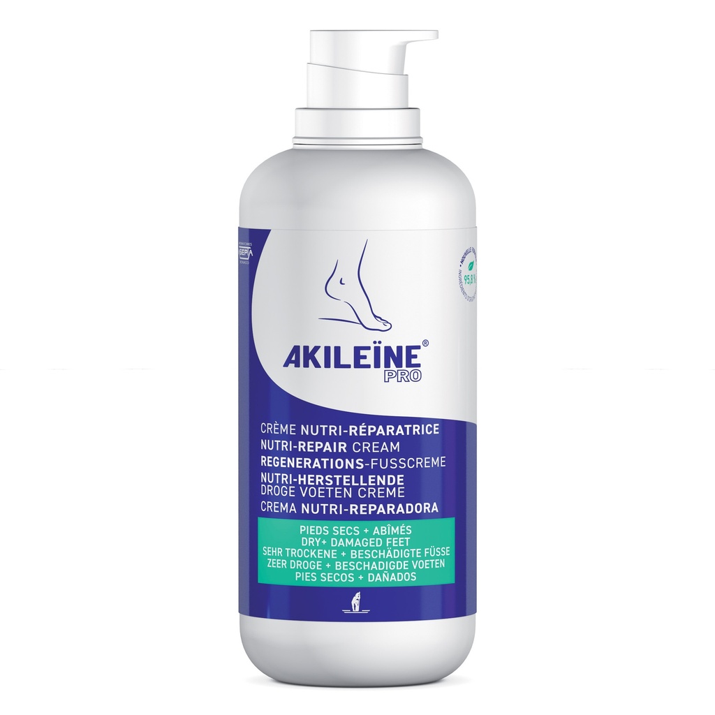 [AK-2339-N] AKILÉÏNE® Dry Foot Nutri-Repair Cream Professional (with dispenser) 500 ml