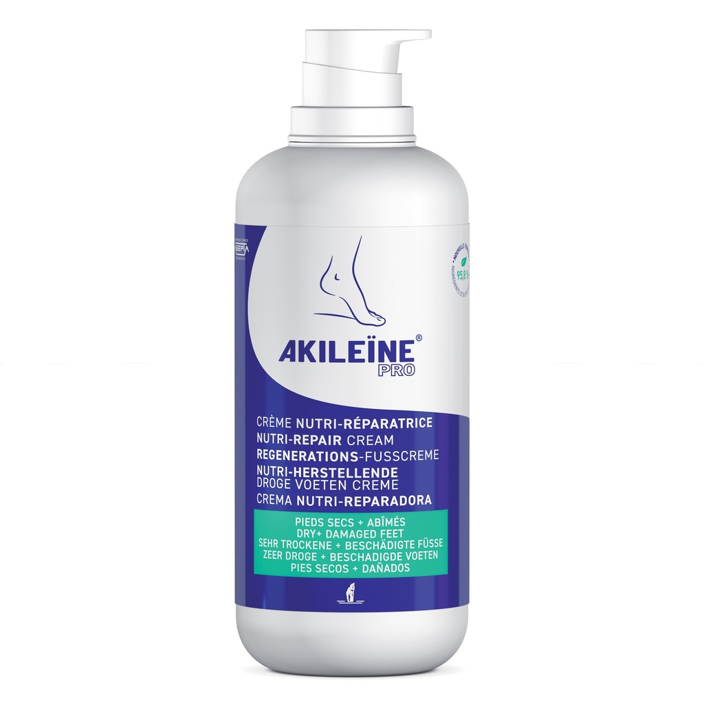 AKILÉÏNE® Dry Foot Nutri-Repair Cream Professional (with dispenser) 500 ml