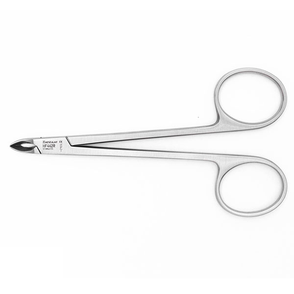 [1HF442R] AESCULAP® Pince à cuticules - bec convexe - 5 mm
