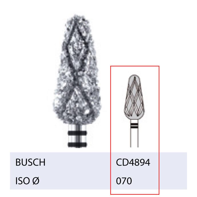 [2CD4894070] BUSCH® Fraise en diamant - Grain méga gros (CD-Version)