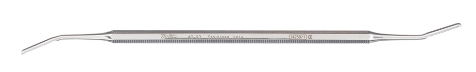 [14093] MILTEX® Râpe à ongles (6¾ pouces) Courbé aux deux extrémités