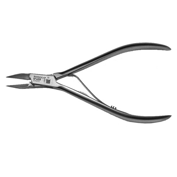 [1HF481R] AESCULAP®Pince à ongles à simple ressort - mors droit fin - 11.5 cm