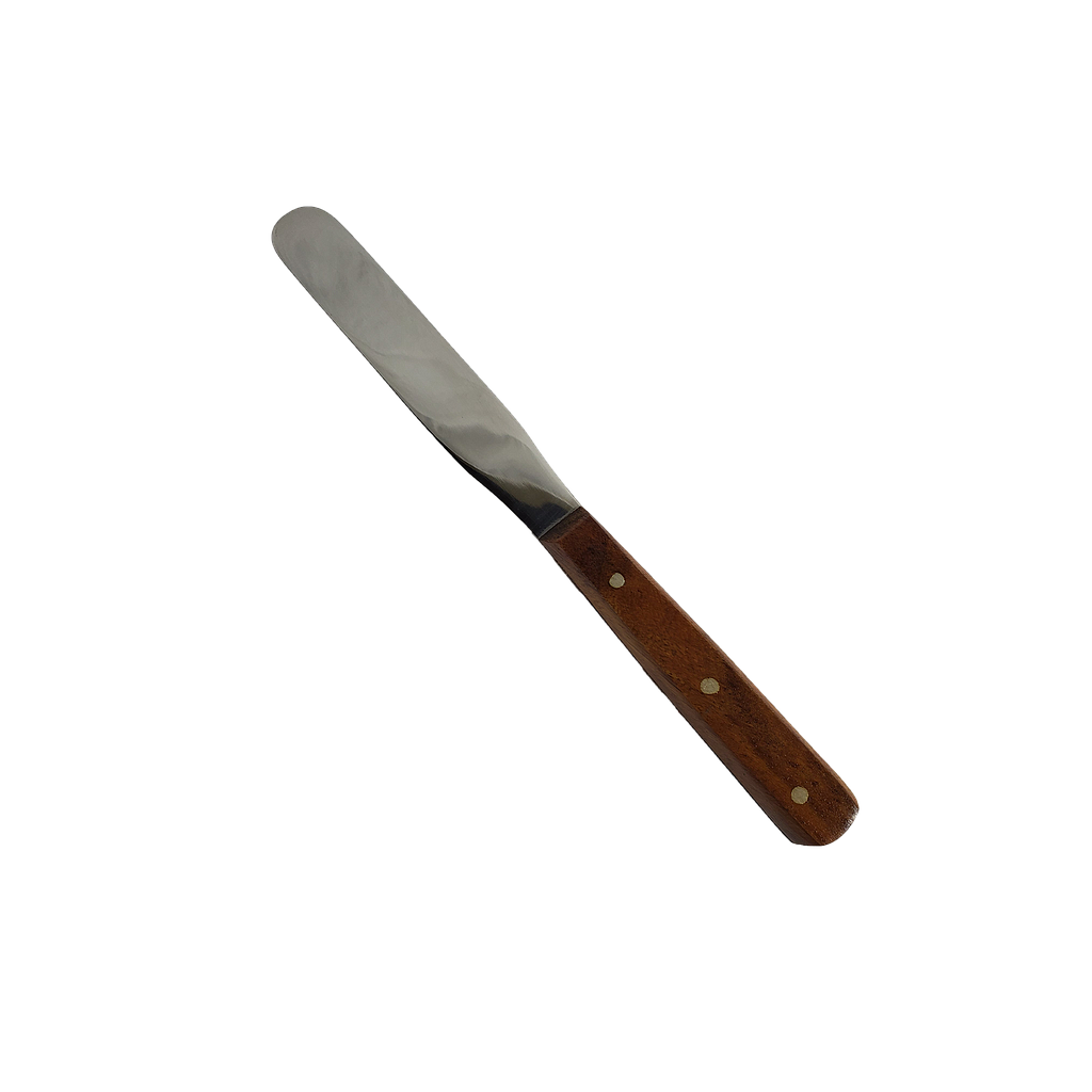 MBI® Spatule en acier inoxydable avec manche en bois