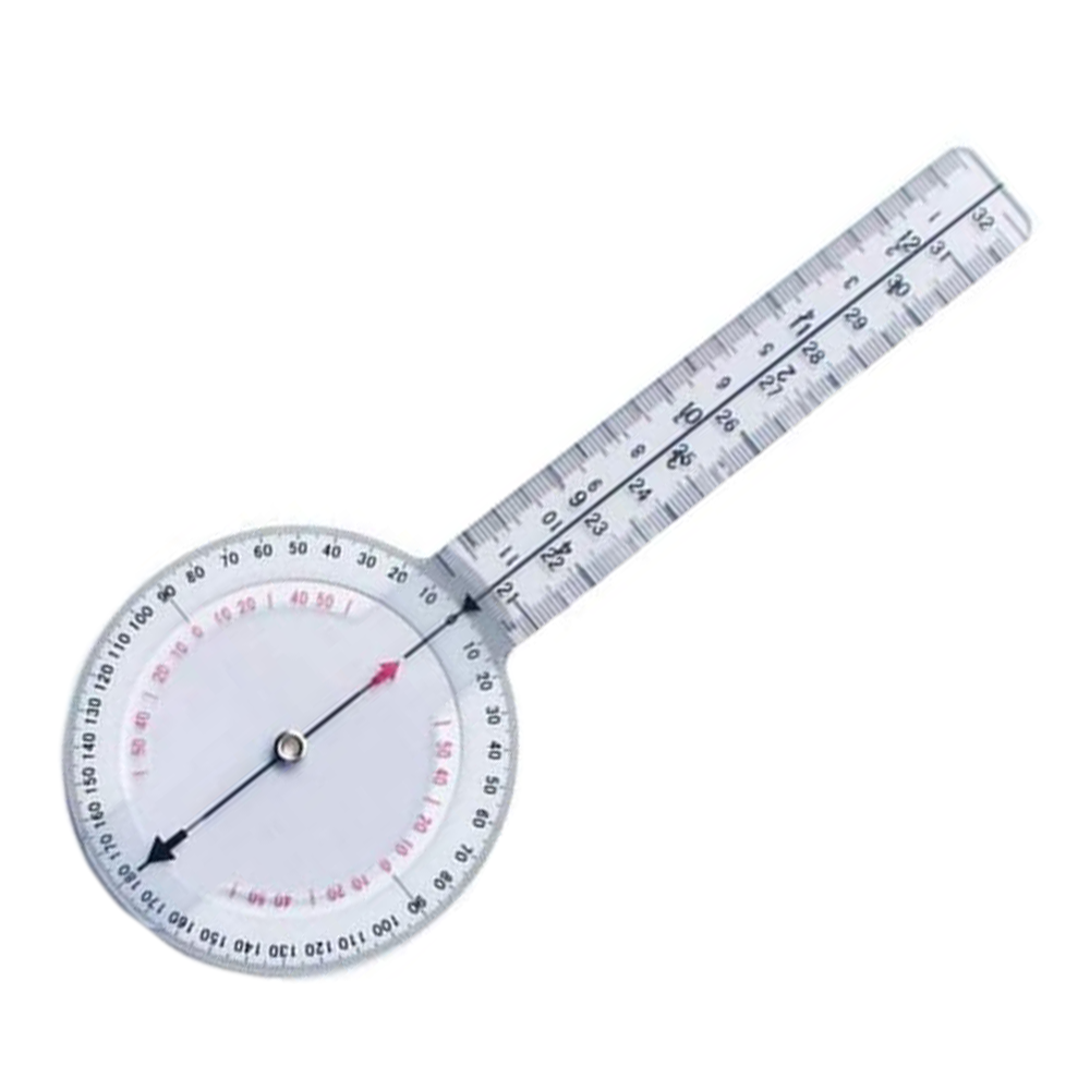 [84110] Plastic goniometer-2 scales of 0-180degres 8in