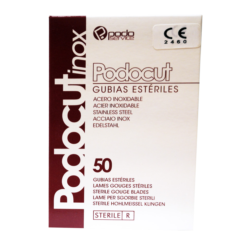 PODOCUT Lames Gouges Stériles acier inoxydable (50) Nº1