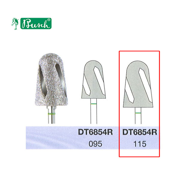 [2DT6854R115] BUSCH® Fraise en diamant - Grain super gros (DiaTWISTER)