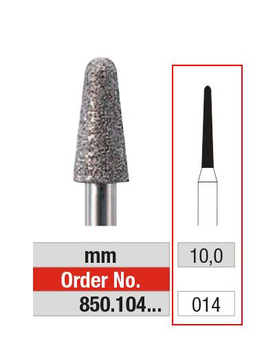 [2E850014] EDENTA® Fraise aiguille en diamant - Grain moyen