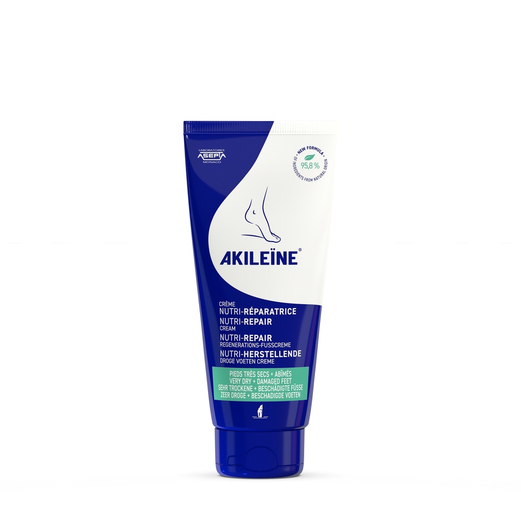 AKILÉÏNE® Crème Nutri-Réparatrice pieds très secs - 100 ml