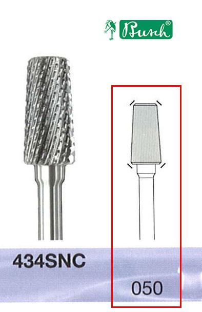 BUSCH® Carbide Bur - Medium double cut/front without cuts (SNC)