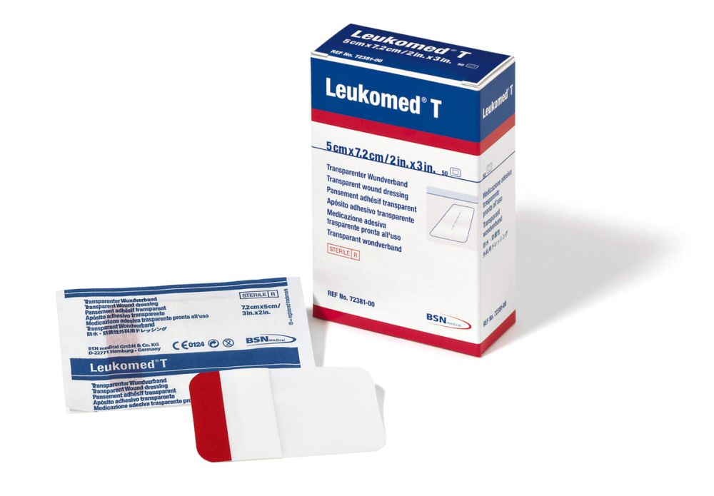 [3BSN7238100] BSN® LEUKOMED® T - Pansements adhésifs tranparents - Stérile (7.2 cm x 5 cm)  Boite/50