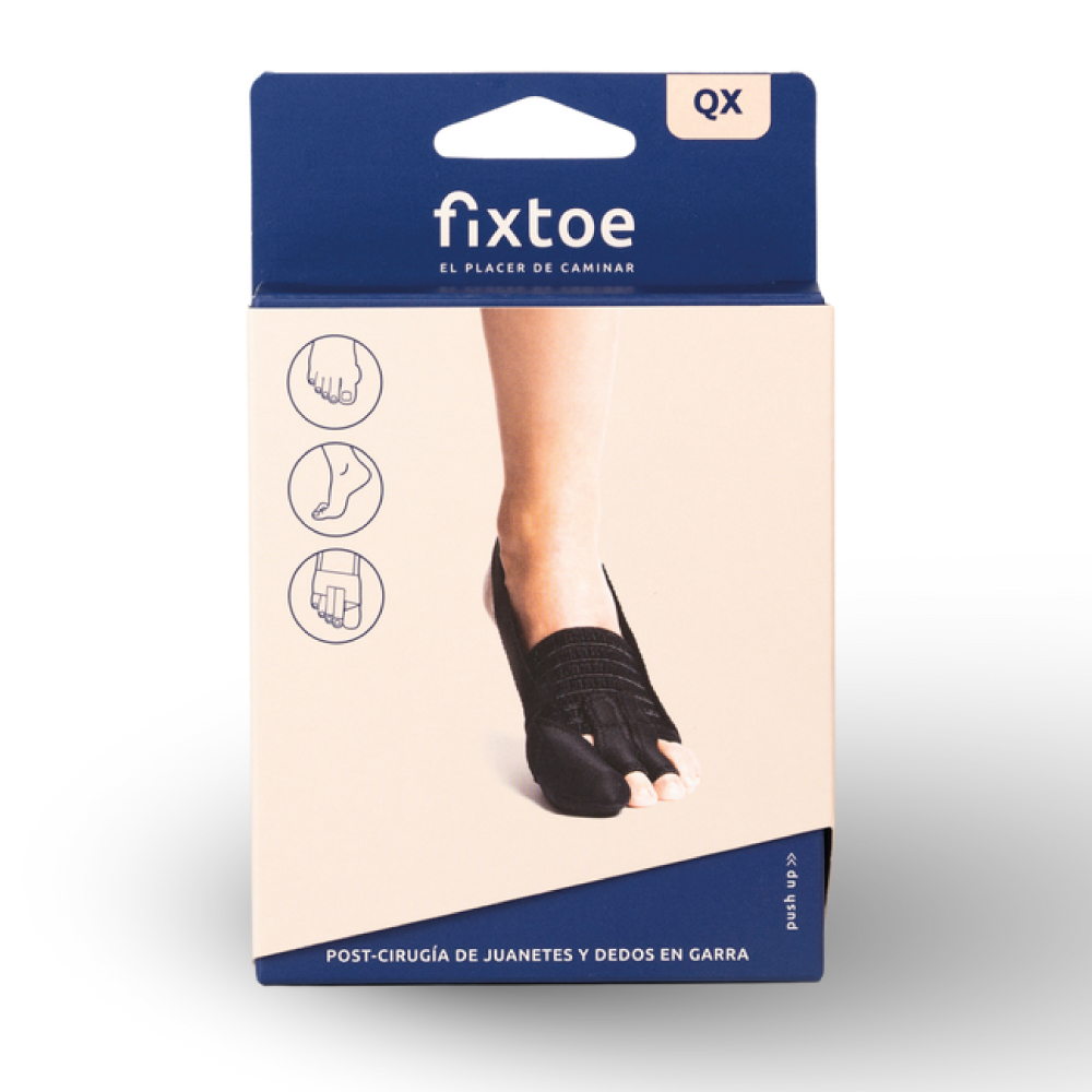 [FXTOQX] FIXTOE QX - Post-Surgical Stabilizer for Hallux Valgus & others - One Size - Black