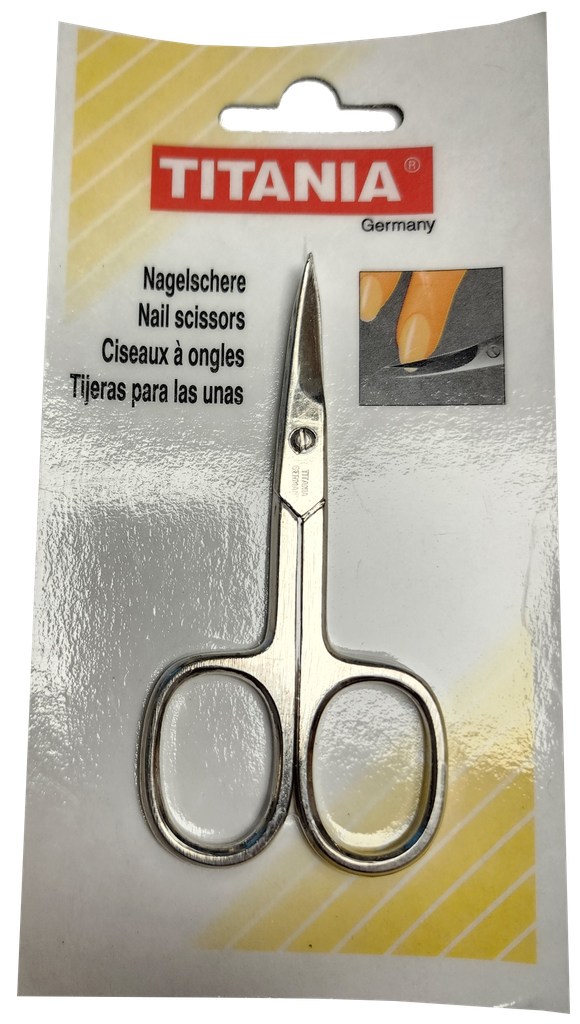 [61050-13H] TITANIA® Cuticle scissors - Curved