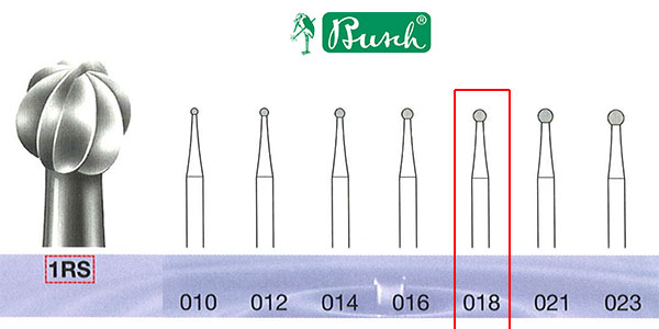 [21RS018] BUSCH® Stainless Steel Bur (spherical)