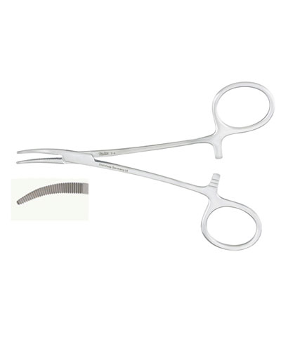 [1PM7-4] P-MEDIC Curved hemostatic forceps