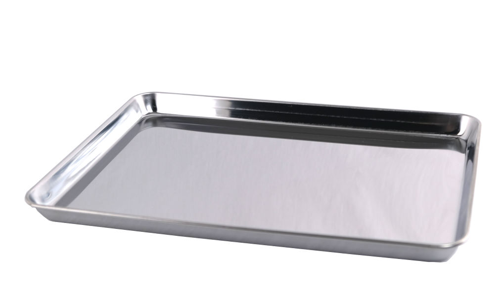 [190-3820 - 23811] ALMEDIC® Stainless Steel Flat Tray (11 3/8'' x 7½'' x ¾'' )