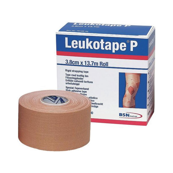 [3BSN7616800] BSN® LEUKOTAPE® P - Bande adhésive rigide (3,8 cm x 13,7 m) Beige