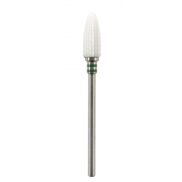 [2EK7275060] *EDENTA® Fraise conique large en céramique - denture simple avec section transversale (bague verte)