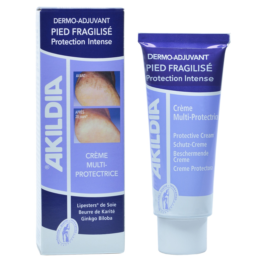 [AK-2345] AKILÉÏNE® Crème pour pieds Multi-Protectrice Akildia - 75 ml