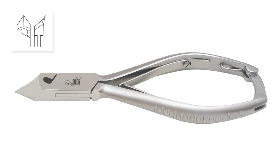 [1MBI-200] MBI® Heavy Duty Ingrown Half Jaw Nail Nipper Size - 5.5″